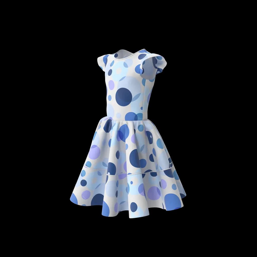 Blue Frock - alternate view