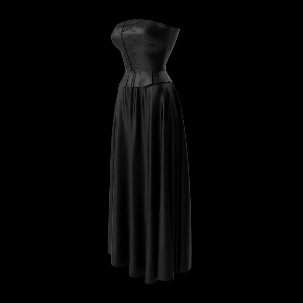Corset With Black Skirt - alternate view