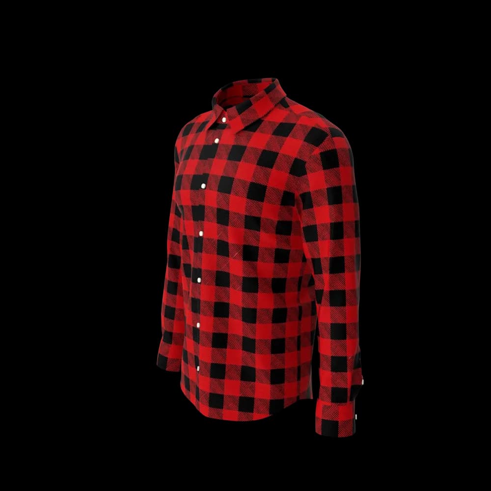 Man Plaid Shirt - alternate view